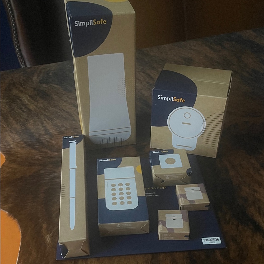 SimpliSafe Security System in White and Brown